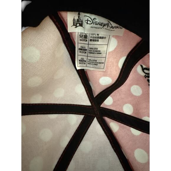 Disney Minnie Mouse Signature Adjustable Baseball Cap w/ Bow and Ears Child - Picture 5 of 5